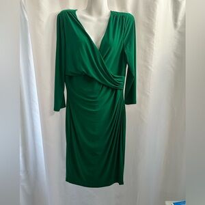 Ralph Lauren Vibrant Green Long Sleeve Dress